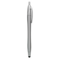 Stylus Click Pen - Silver - Pad Printed